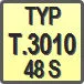 Piktogram - Typ: T.3010-48 S